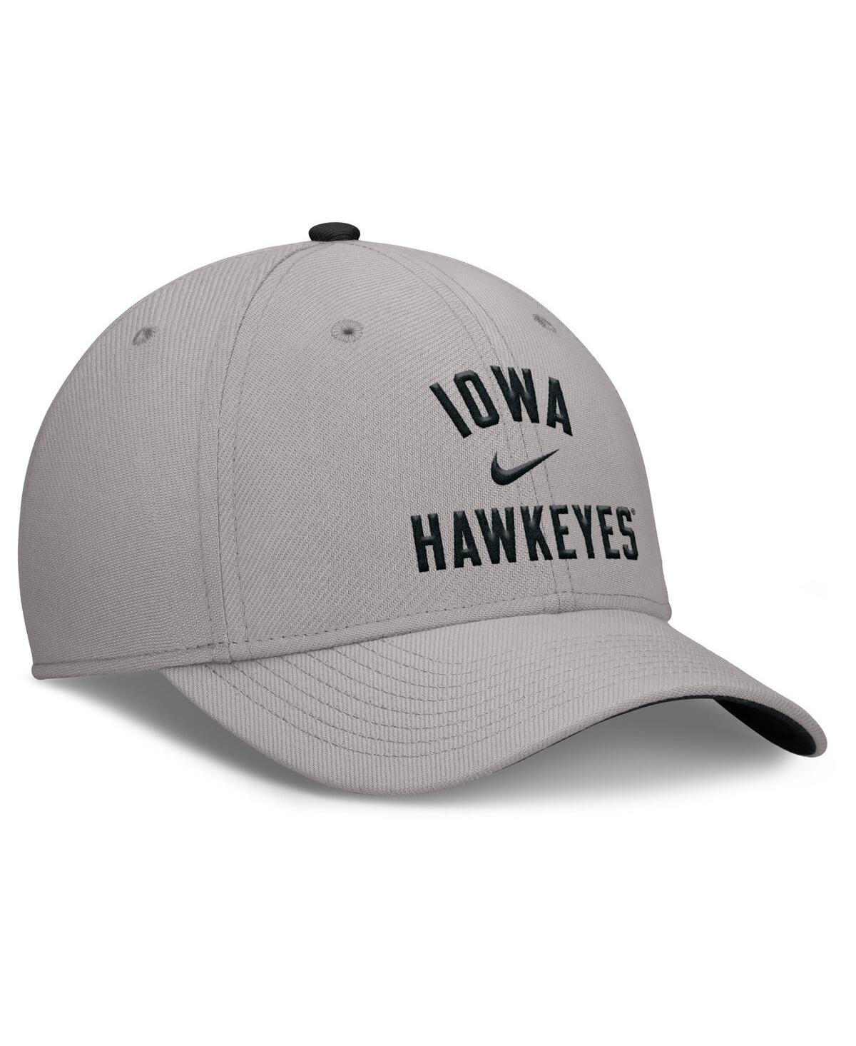 Nike Men's Gray Iowa Hawkeyes Rise Prep Performance Flex Hat In Gray
