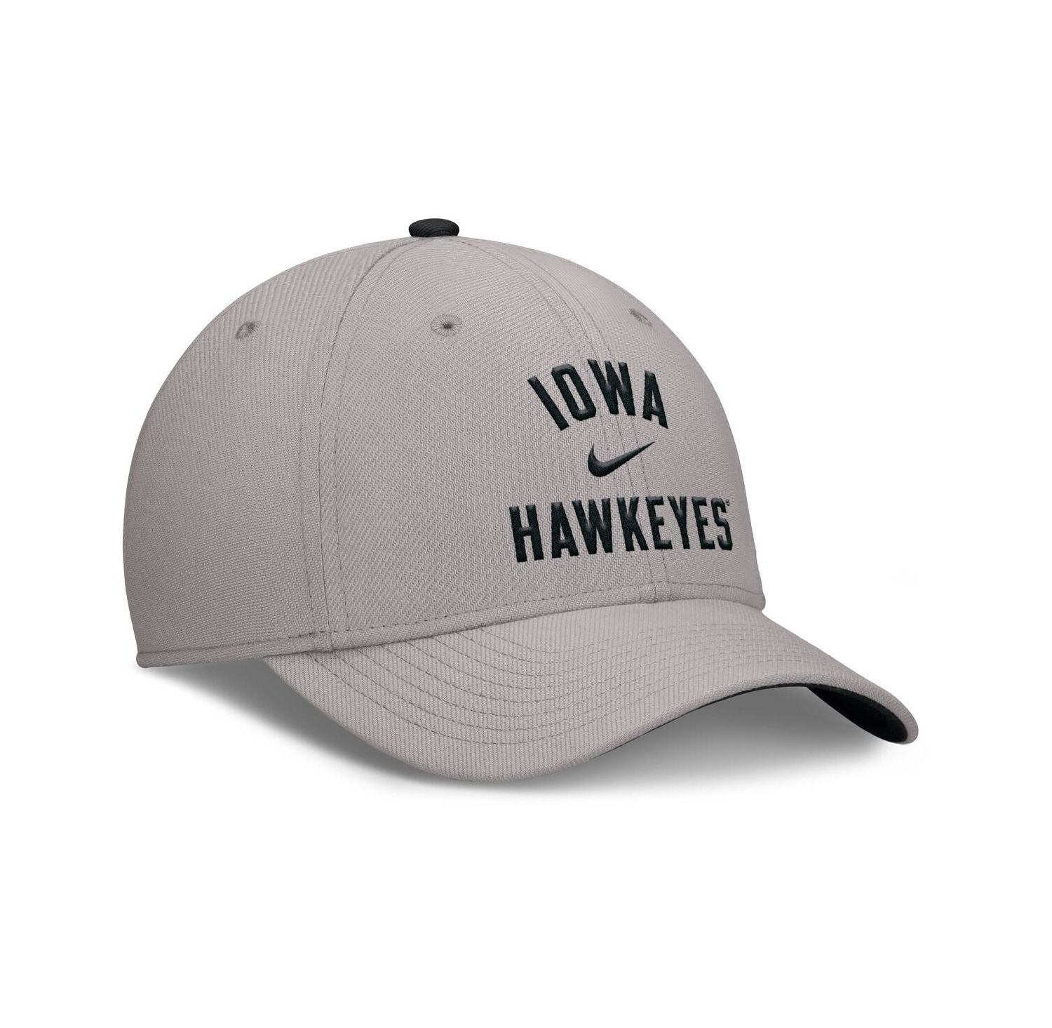 Men's Gray Iowa Hawkeyes Rise Prep Performance Flex Hat
