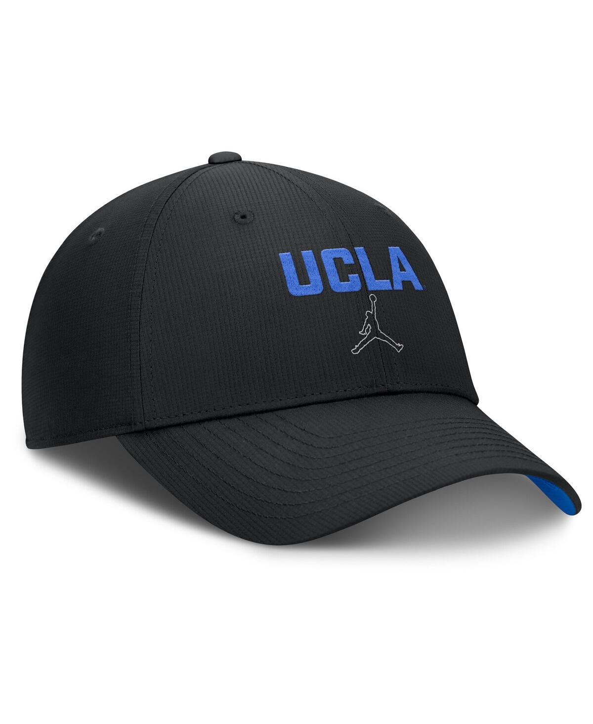 Jordan Men's Black Ucla Bruins Club Prep Performance Adjustable Hat In Black
