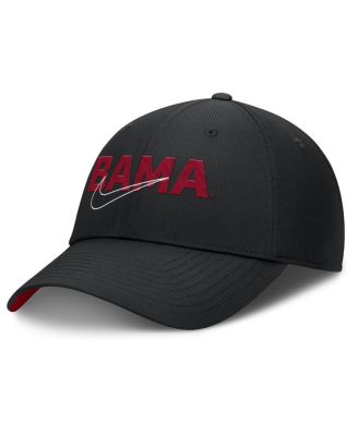 Nike - Men's Black Alabama Crimson Tide Club Prep Performance Adjustable Hat