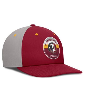 Men's Garnet/Gray Florida State Seminoles Prep Pro Performance Snapback Hat