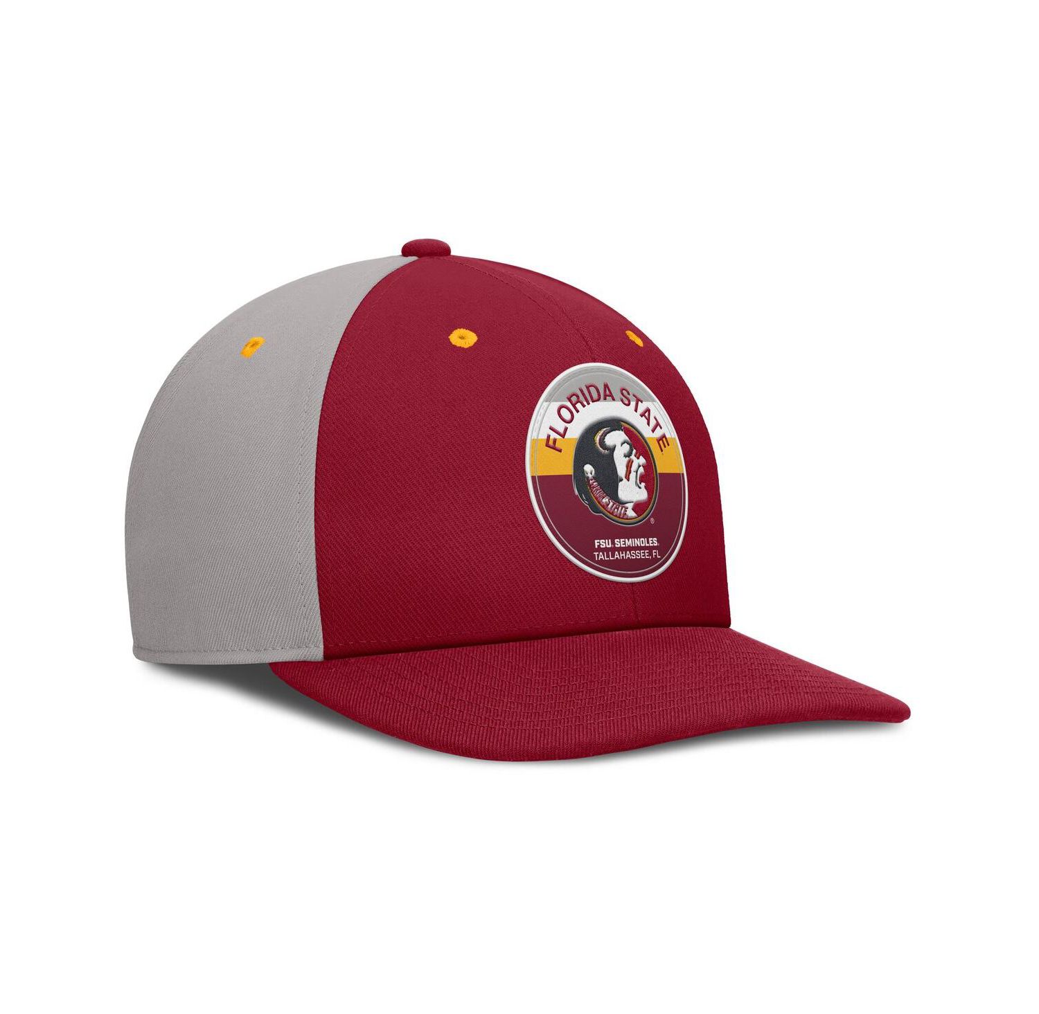 Men's Garnet/Gray Florida State Seminoles Prep Pro Performance Snapback Hat