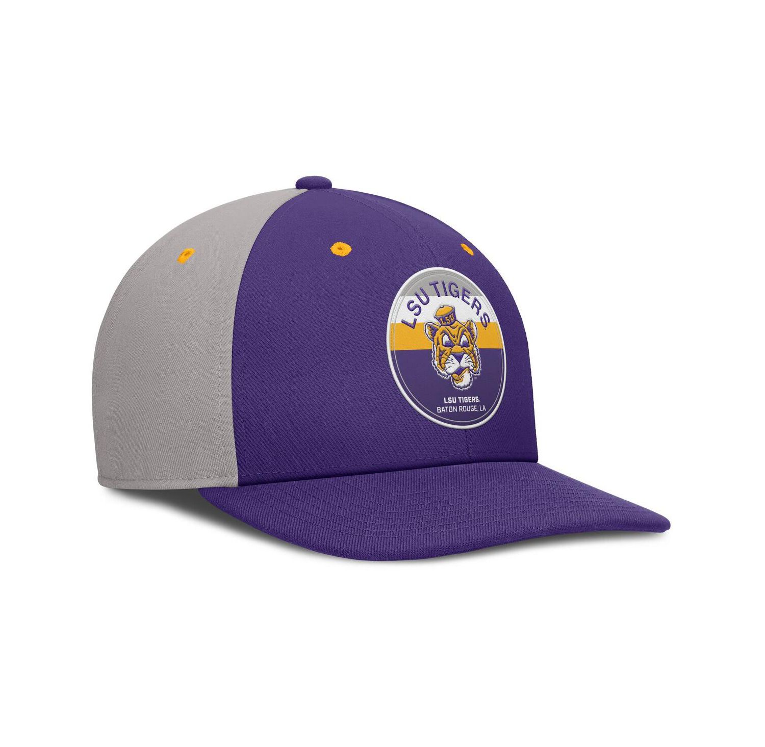 Men's Purple/Gray LSU Tigers Prep Pro Performance Snapback Hat