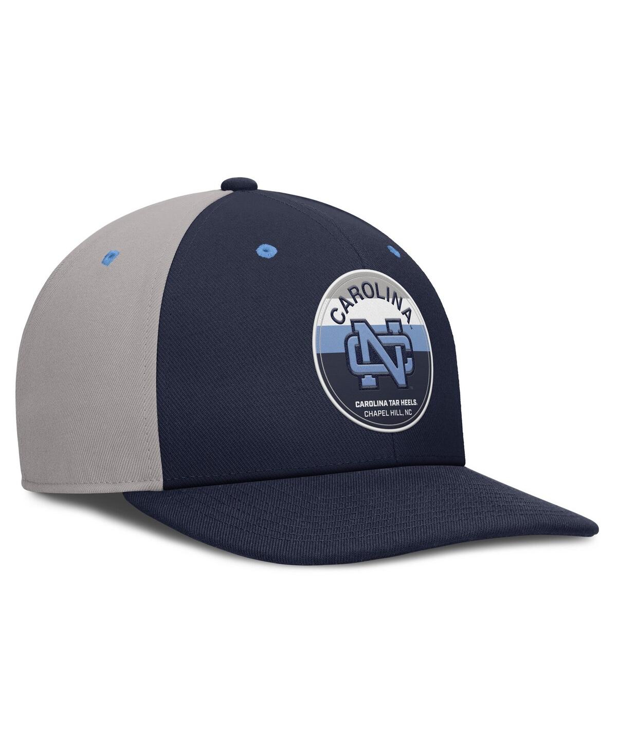 Nike Men's Navy/gray North Carolina Tar Heels Prep Pro Performance Snapback Hat In Multi