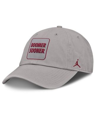 Jordan - Men's Gray Oklahoma Sooners Local Club Adjustable Hat