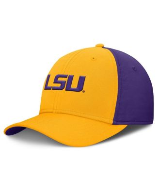 Nike - Men's Gold/Purple LSU Tigers 2025 Sideline Rise Local Performance Flex Hat