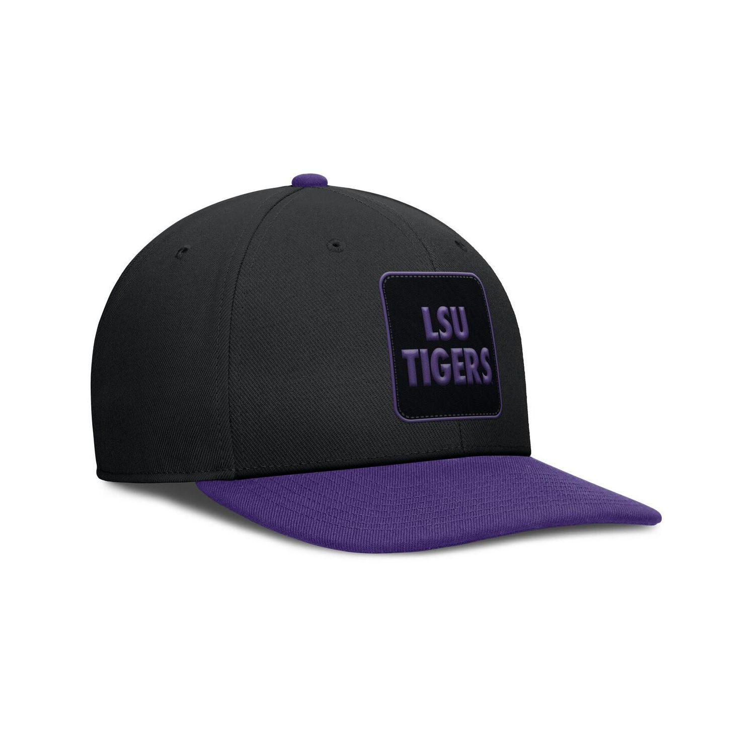 Men's Black/Purple LSU Tigers 2025 Sideline Campus Pro Local Snapback Hat