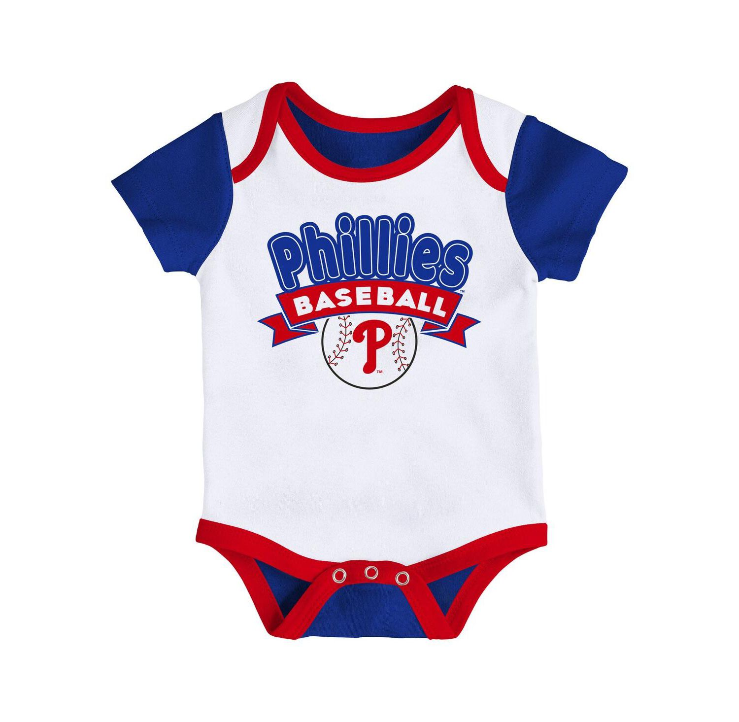 Newborn 2-Pack Philadelphia Phillies Triple Hit Bodysuit Set