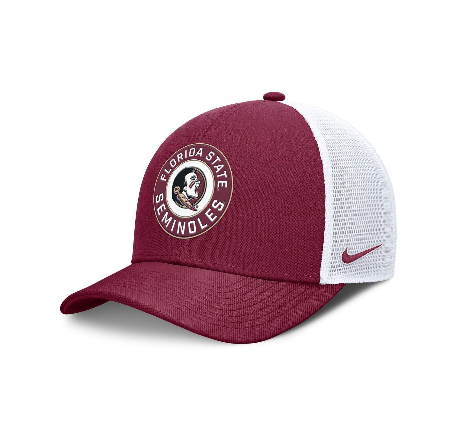 Men's Garnet/White Florida State Seminoles Rise Primetime Performance Trucker Adjustable Hat