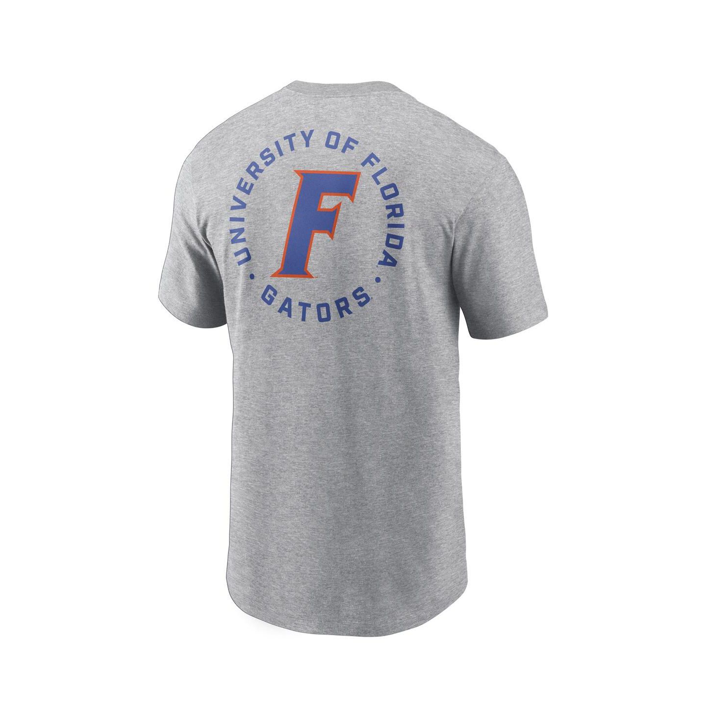 Мужская футболка Jordan Heather Gray Florida Gators Campus 2-Hit — фото 3