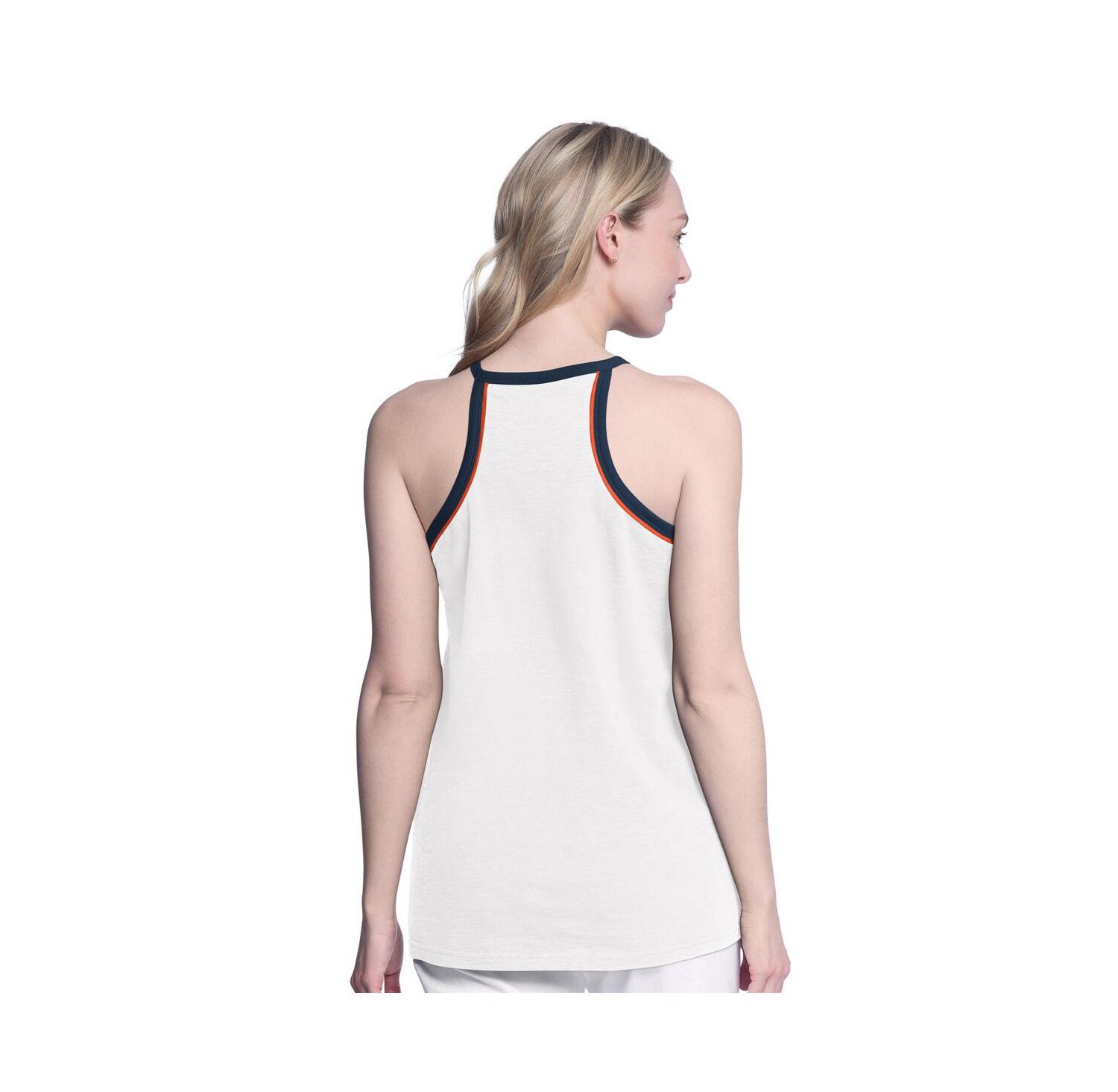 Women's White Houston Astros Curveball Tank Top
