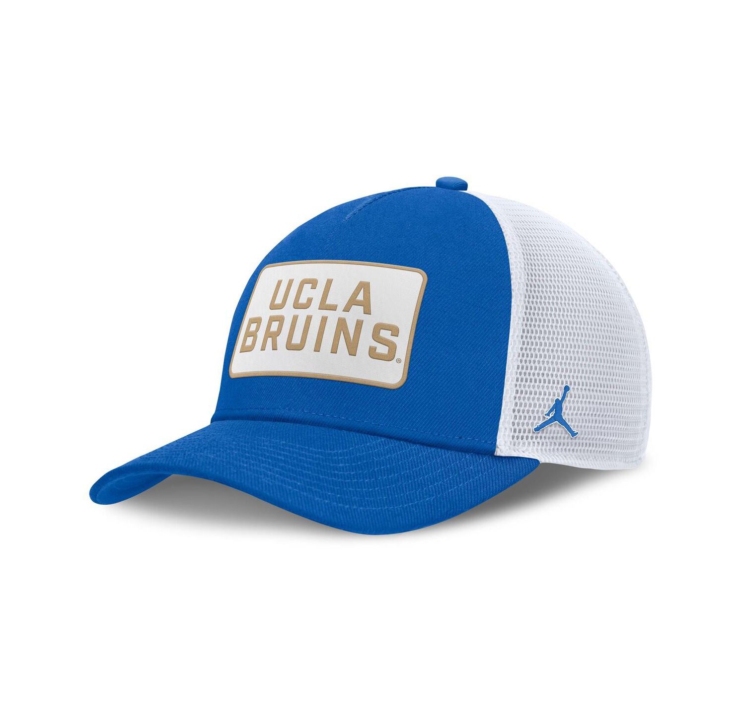 Men's Blue/White UCLA Bruins 2025 On-Field Rise Patch Trucker Adjustable Hat