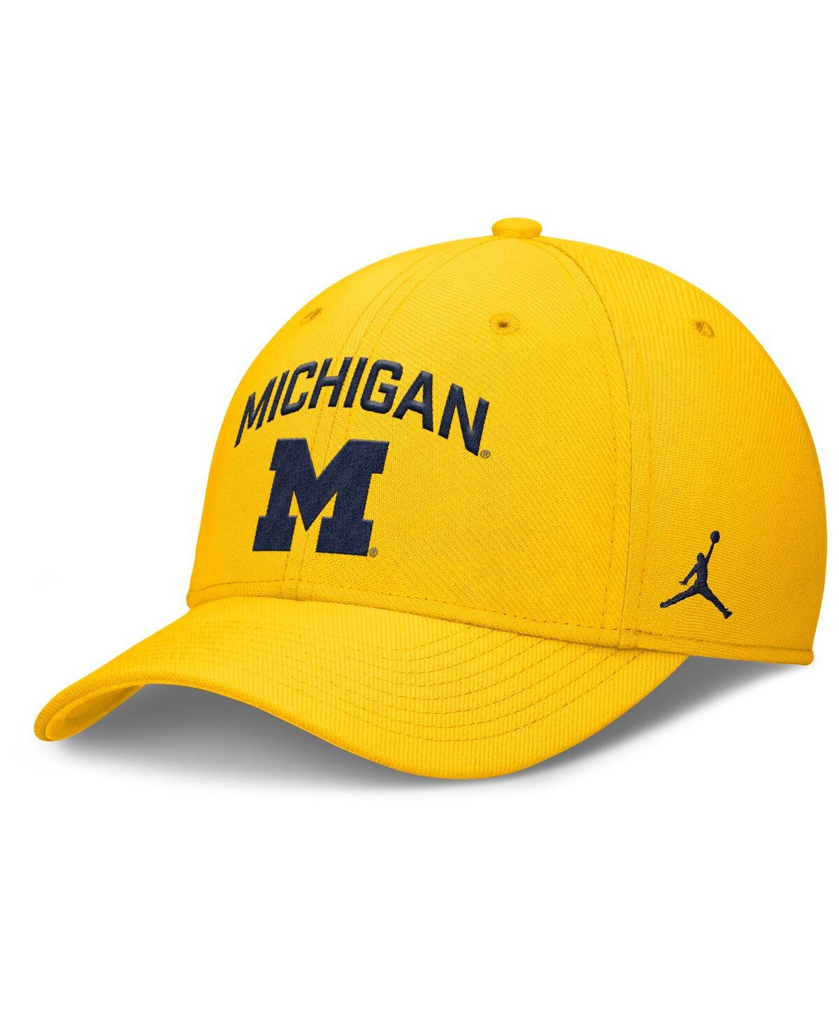 Men's Maize Michigan Wolverines 2025 On-Field Rise Performance Flex Hat - Maize
