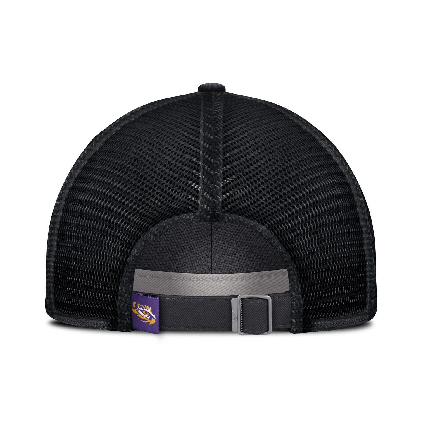 Мужская кепка Nike Anthracite LSU Tigers 2025 Gameday On-Field Club Adjustable Trucker Hat — фото 4