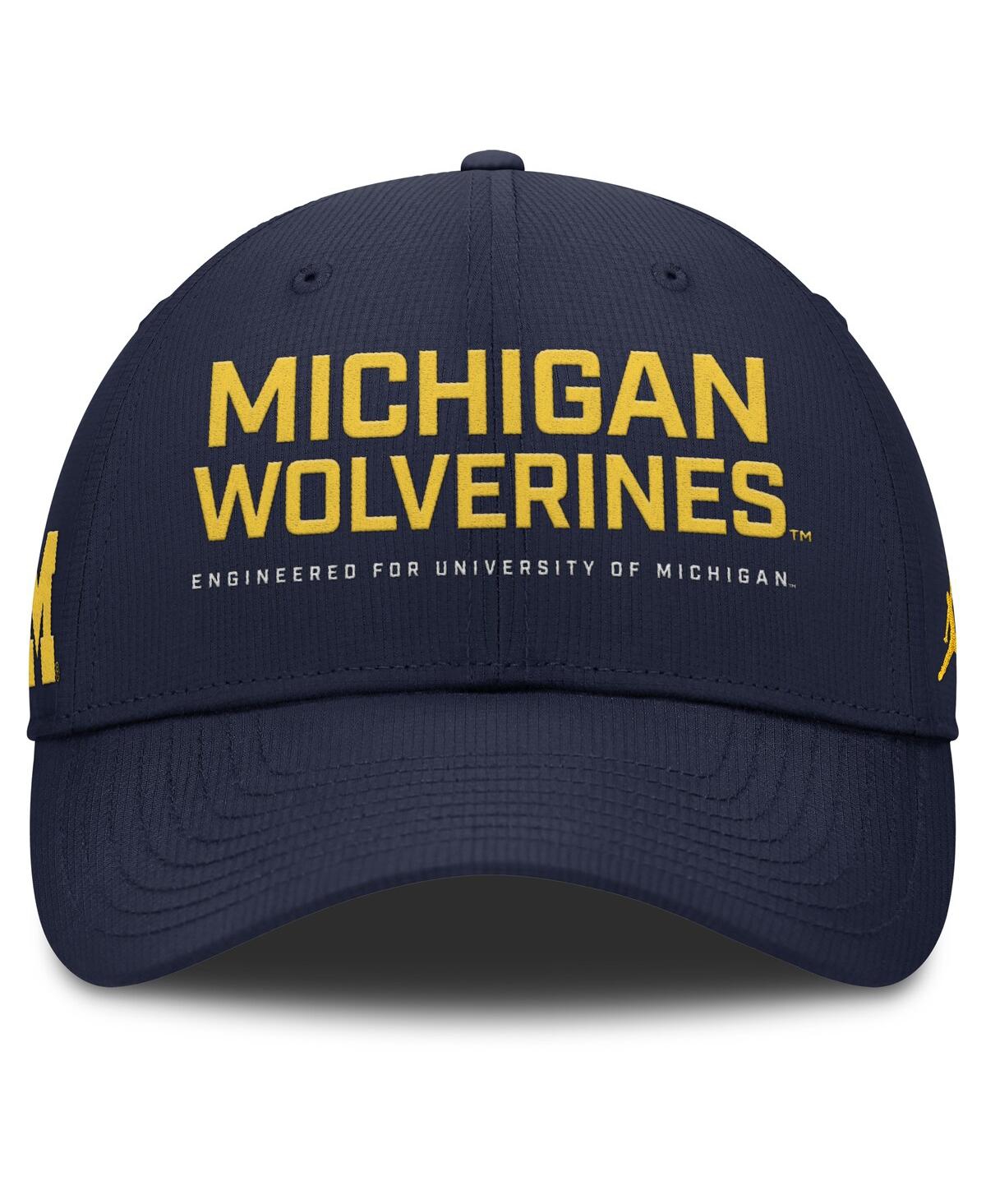Jordan Men's Michigan On-field Club Gameday  Brand Dri-fit College Adjustable Hat In Blue