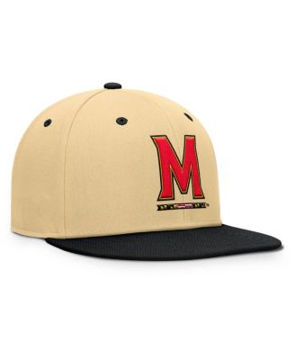 Men's Gold/Black Maryland Terrapins Balance Fitted Hat