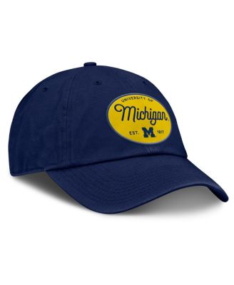Women's Navy Michigan Wolverines Candid Adjustable Hat