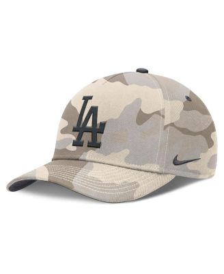 Nike - Men's Natural Los Angeles Dodgers Camo Pack Rise Adjustable Hat