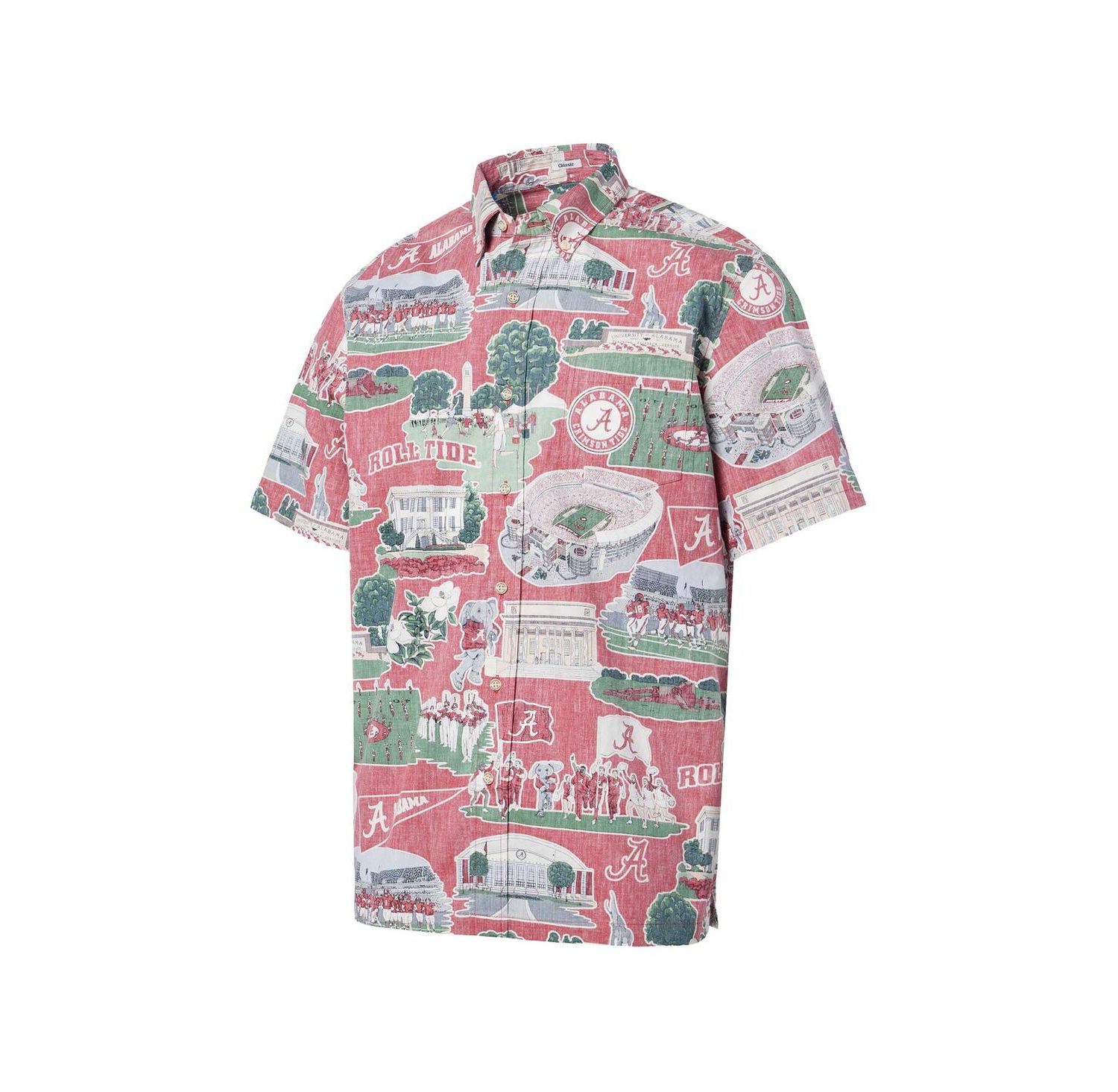 Men's Crimson Alabama Crimson Tide Scenic Button-Down Shirt