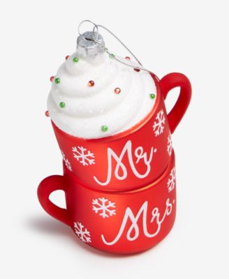 Our First Mr. & Mrs. Double Hot Chocolate Cups Ornament, Macy's Exclusive