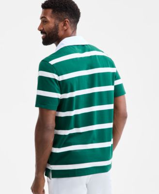 Men's Short-Sleeve Striped Rugby Shirt, Macy's Exclusive