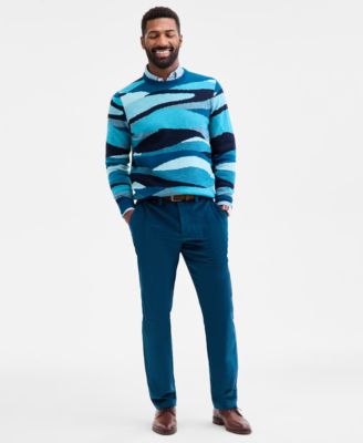 Men's Abstract Crewneck Sweater, Macy's Exclusive