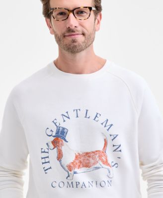 Men's Long-Sleeve Cotton Hound Dog Graphic Sweatshirt, Macy's Exclusive