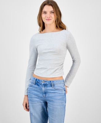 Madden Girl - Juniors' Rhinestone-Embellished Top