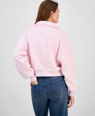 Juniors' Full-Zip Teddy Fleece Jacket