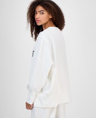 Juniors' Oversized Graphic-Print Sweatshirt 