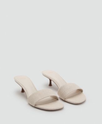 MANGO - Women's Kitten Heel Sandals