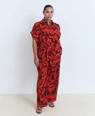 Women's Printed Short-Sleeved Shirt