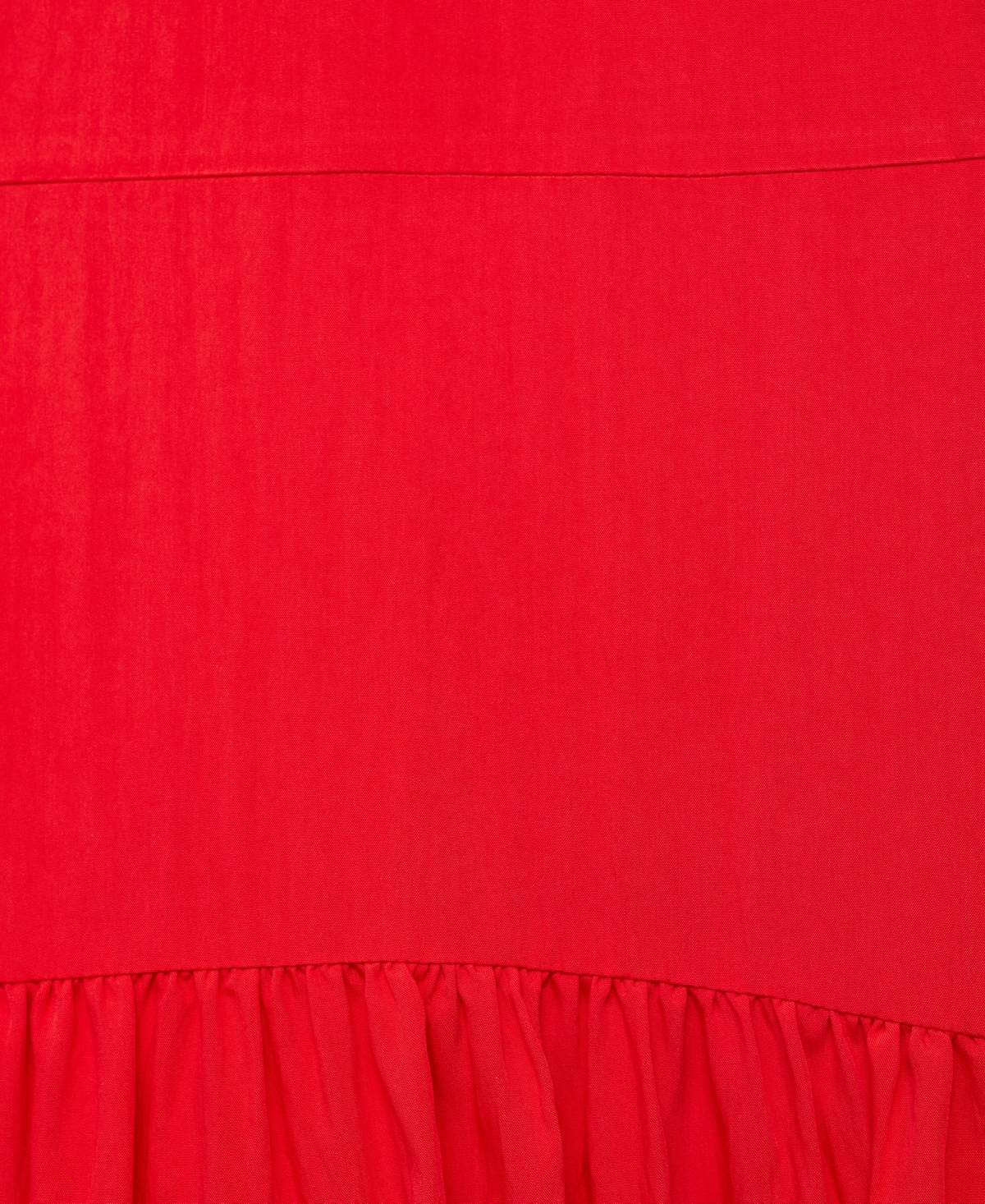Mango Long Dress With Gathered Hem Intense Red In Red