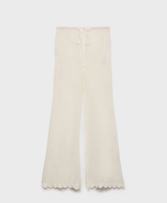 Women's Crochet Flared Pants