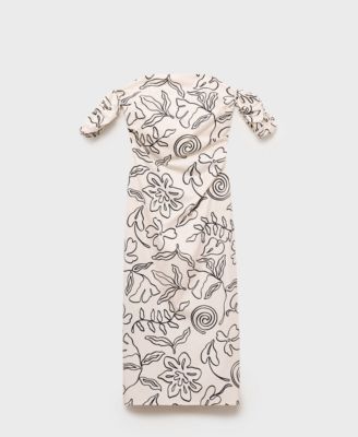 Women's Strapless Floral Dress