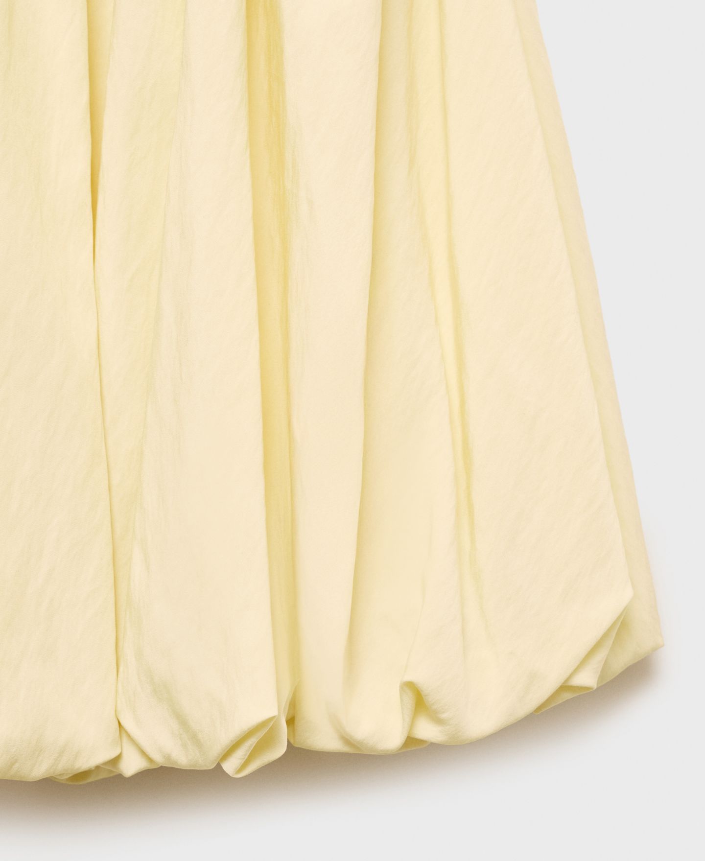 Женское платье Mango Short Balloon-Effect, цвет: Пастельный жёлтый — фото 4