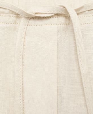 Women's Drawstring Linen Pants