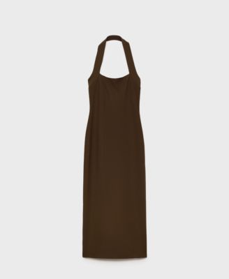 Women's Long Halter-Neck Dress