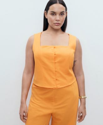 Women's Buttons Cotton Top