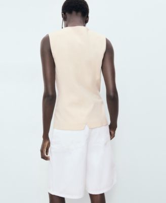 Women's Buttoned Suit Vest