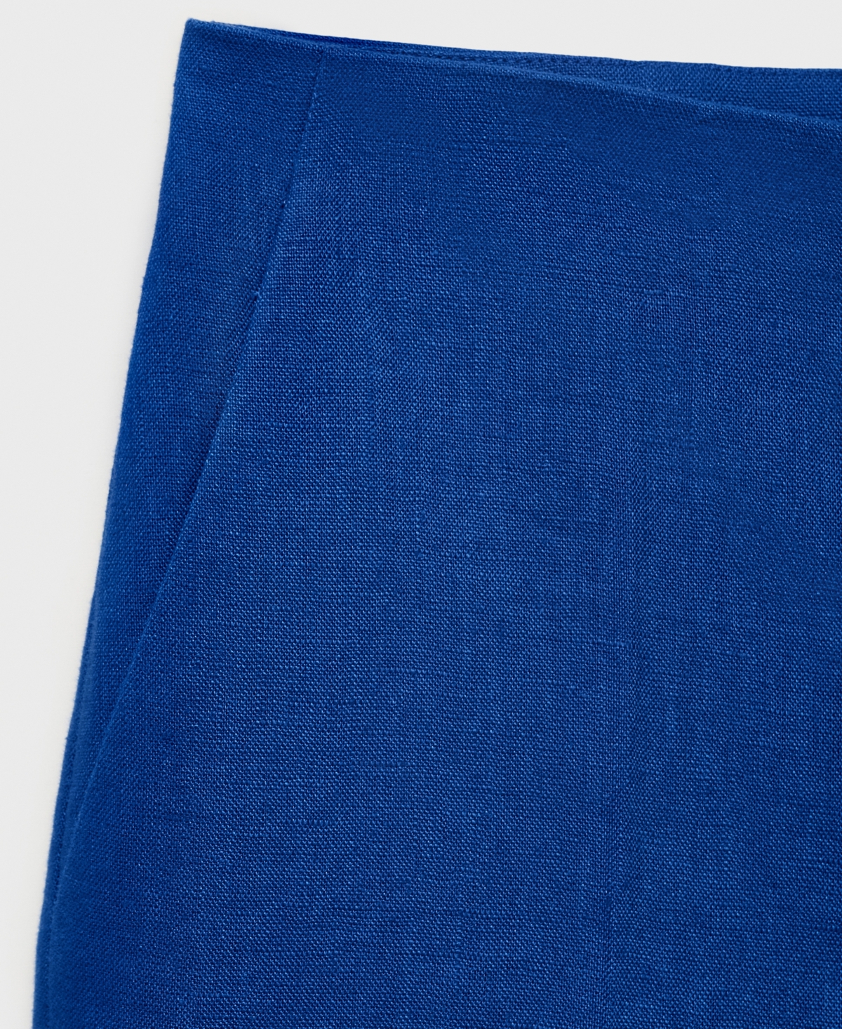 Mango Women's Straight-fit Linen Shorts In Blue