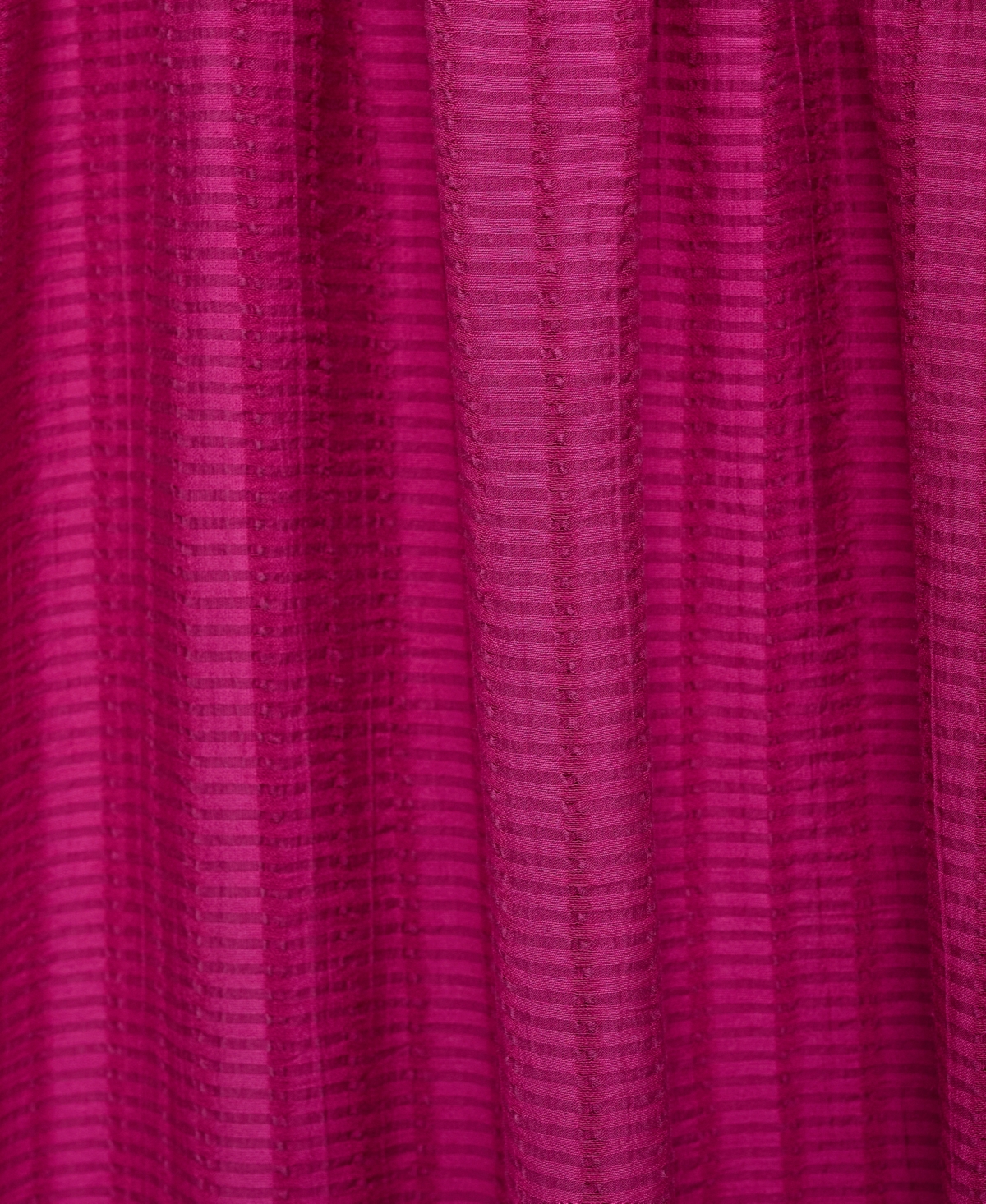 Mango Long Dress With Ruffle Neckline Fuchsia In Multi