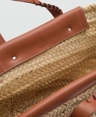 Women's Natural Fiber Basket Bag