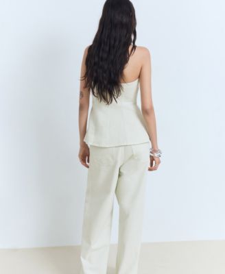 Women's Strapless Flared Top