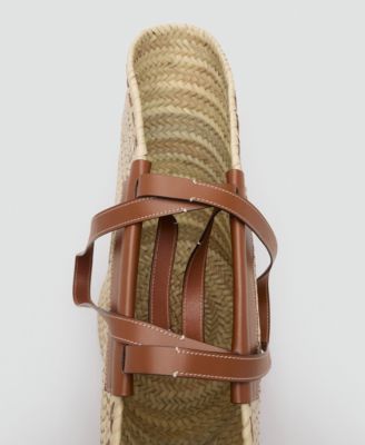 Women's Large Double-Handle Natural Fiber Basket Bag