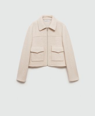 MANGO - Women's Pockets Wool Jacket