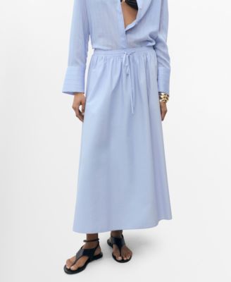 MANGO - Women's Flared Cotton Skirt