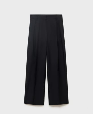 Women's Straight-Fit Pleated Pants