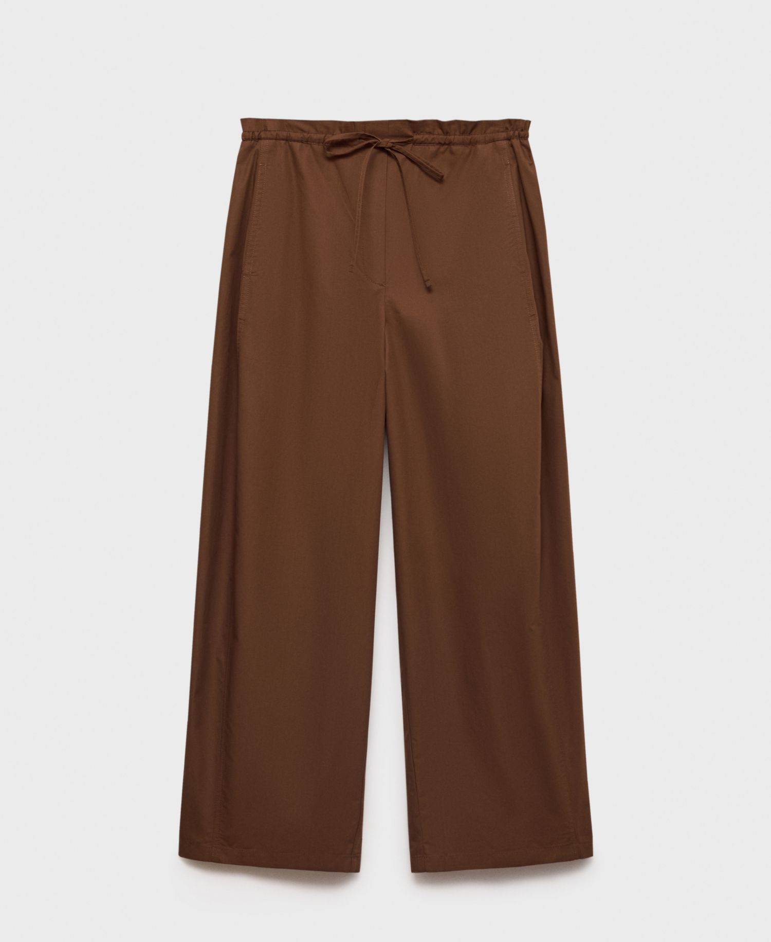 Women's Paper Bag Cotton Pants