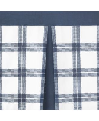 Windowpane Plaid Country Farmhouse Rod Pocket Window Valance - Burgundy